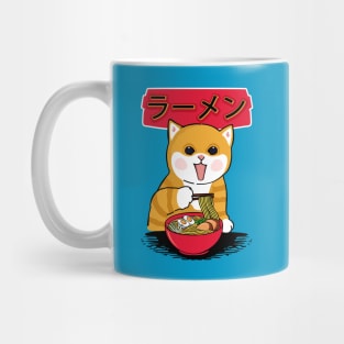 Cat and ramen Mug